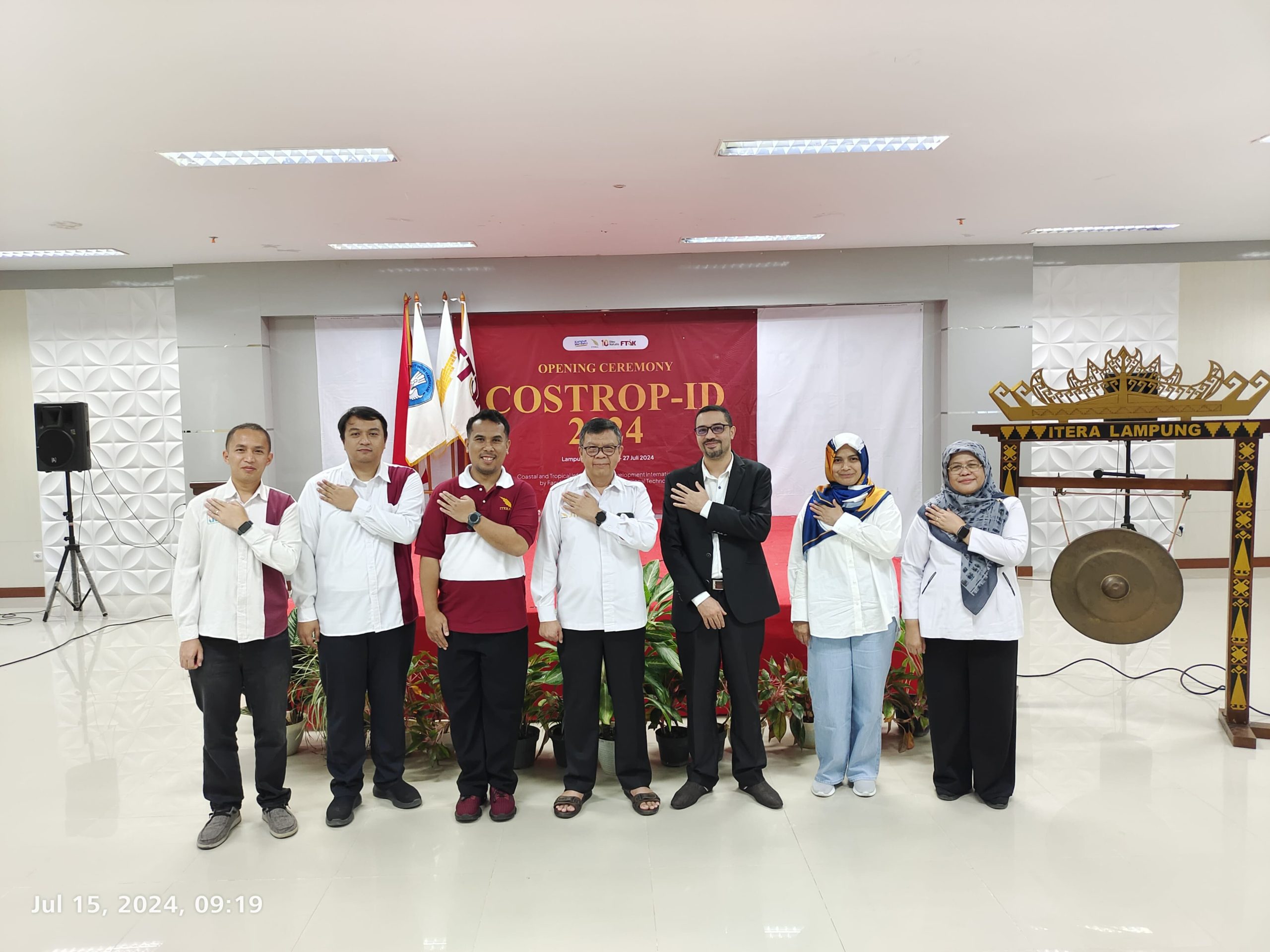 Upacara Pembukaan Coastal and Tropical Infrastructure Development International Course (COSTROP-ID) 2024